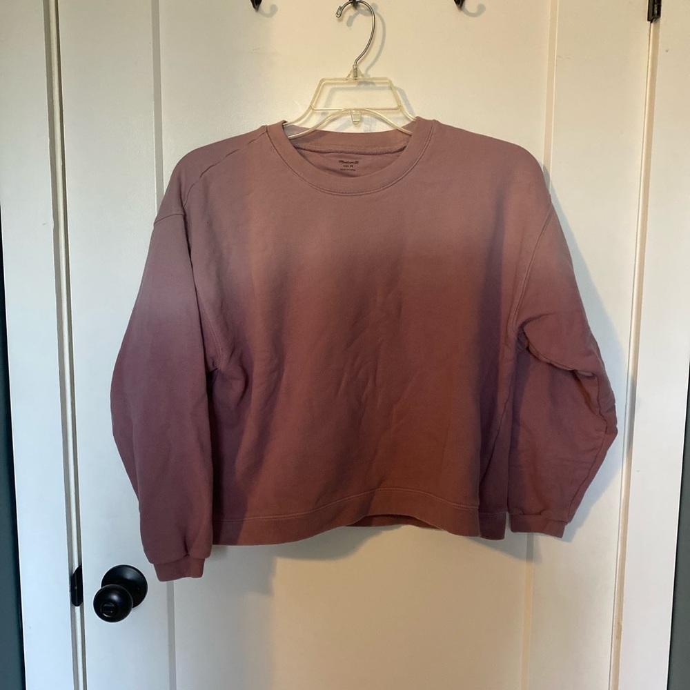 Madewell Ombré Crop Crewneck M